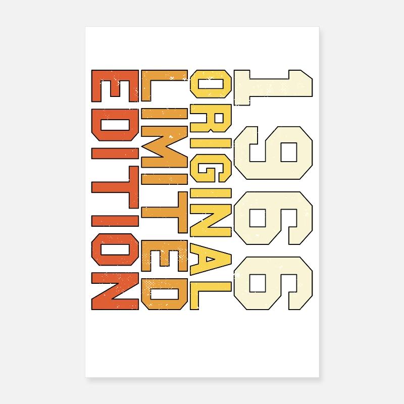 Originales Retro-Geburtstagsgeschenk von 1966 66 Poster 40x60 cm