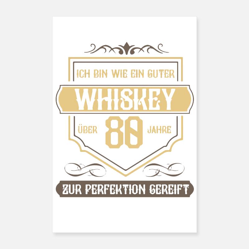 80e anniversaire cadeau de la phrase de 80 ans Poster 40 x 60 cm