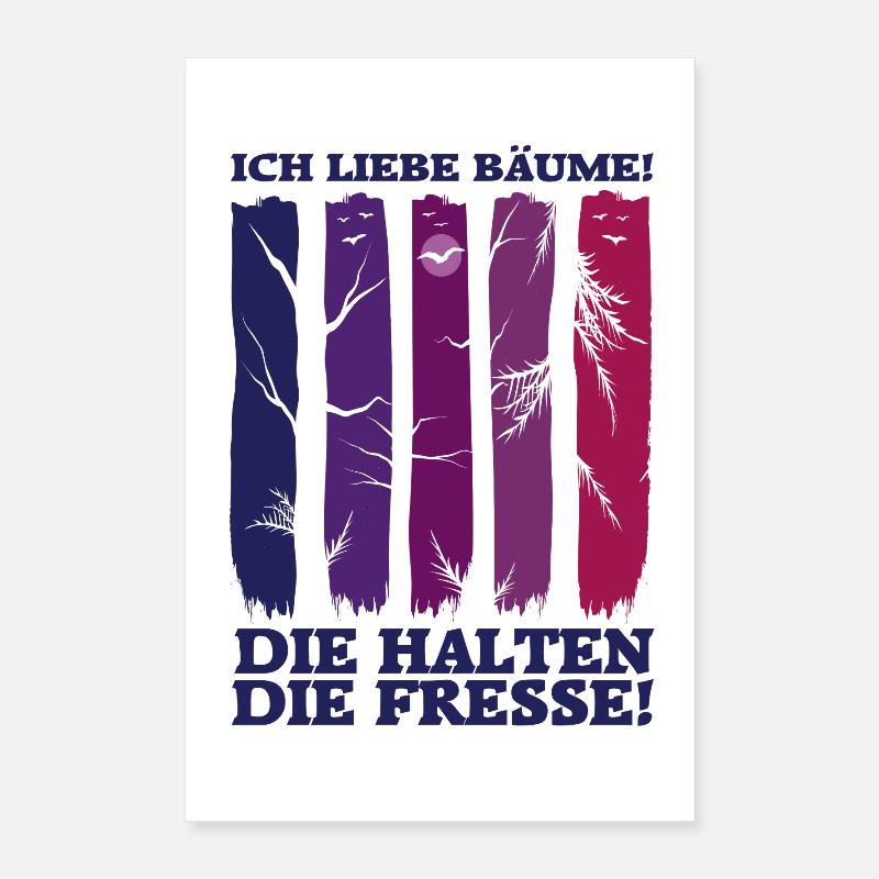 Forest Nature Tree Nature Lover Forest Bathing Gift Poster 16" x 24" (40x60 cm)