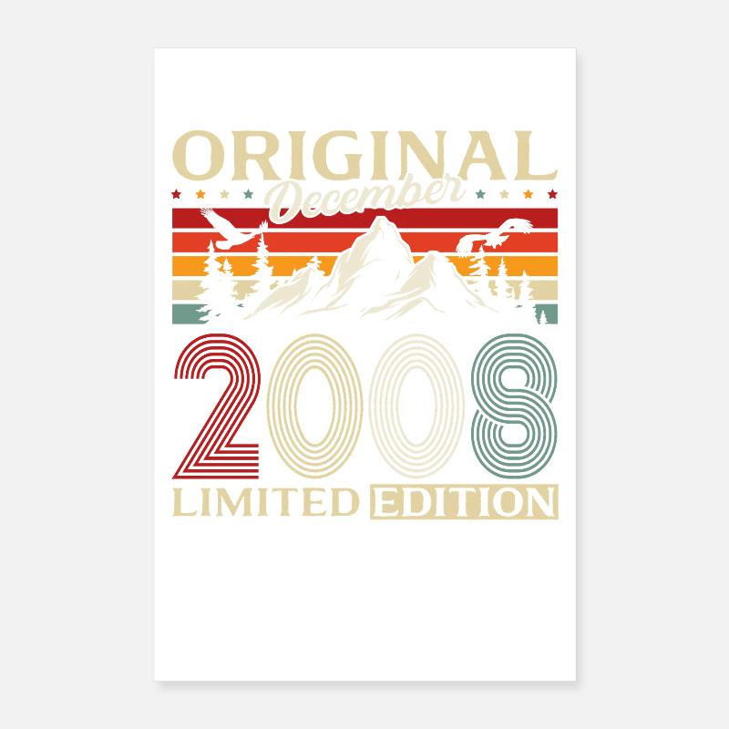 17e anniversaire Original décembre Volume 2008 Poster 40 x 60 cm