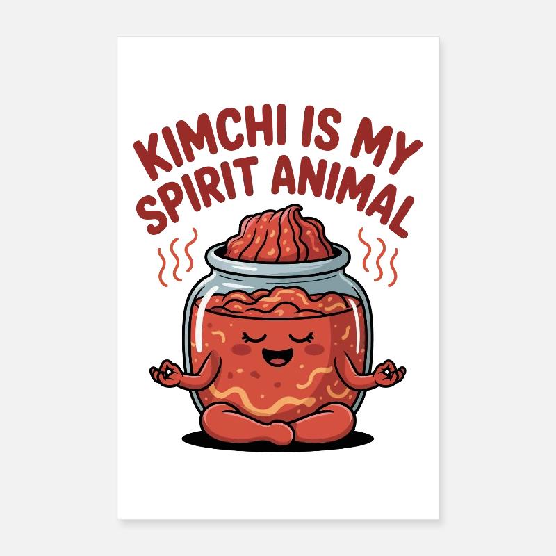 Kimchi ist mein Geisttier Poster 40x60 cm