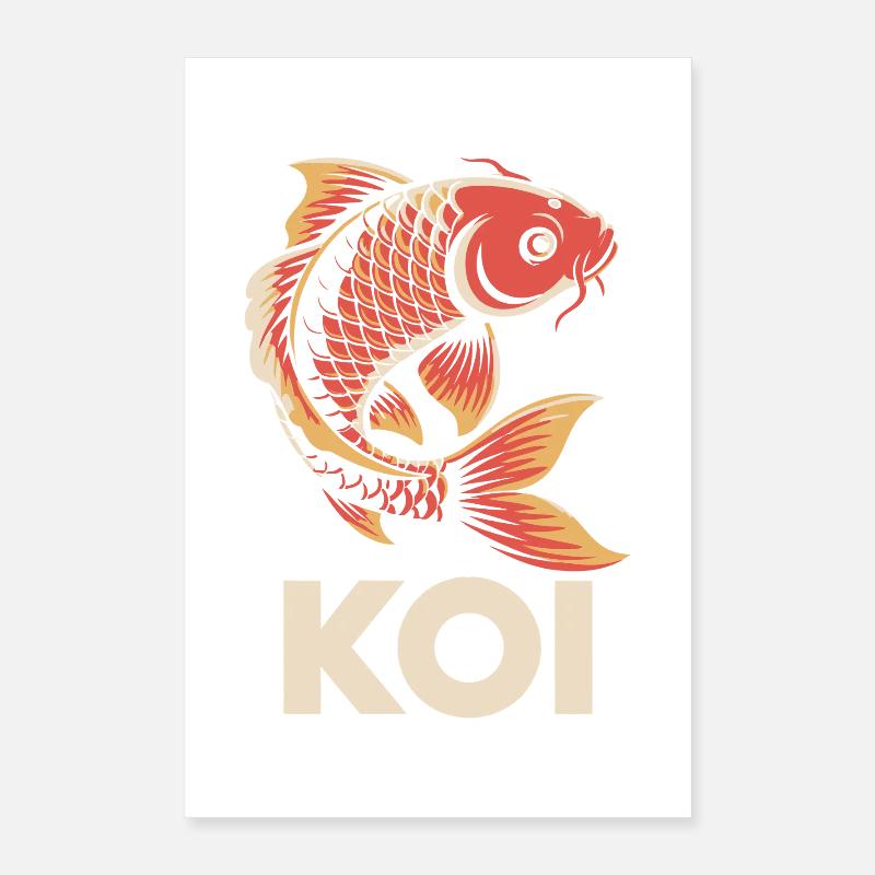 Koi Carp Fish Poster 16" x 24" (40x60 cm)