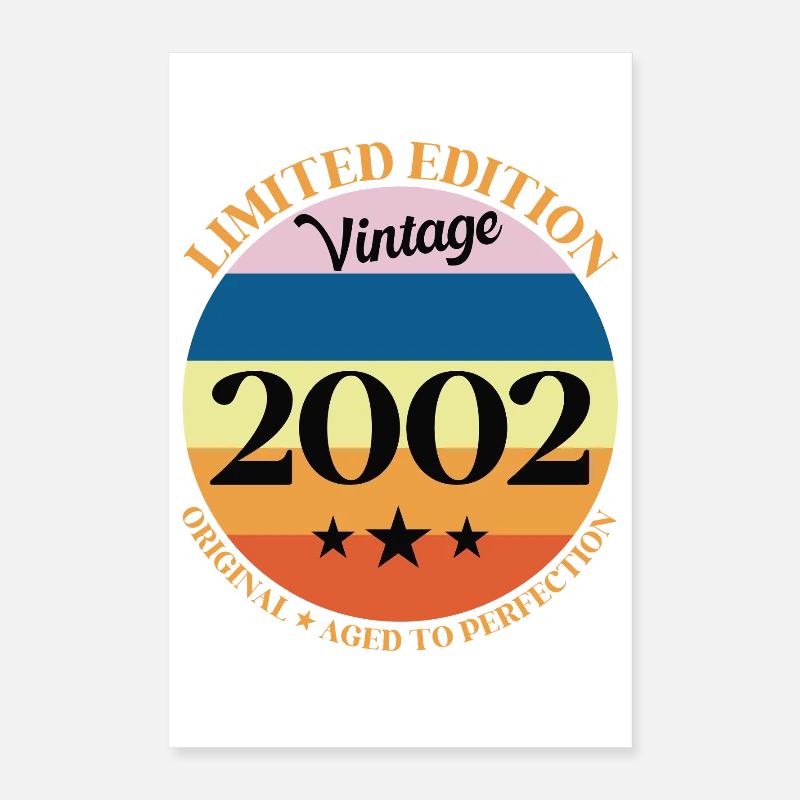 Geburtstagsgeschenk 2002 Poster 40x60 cm