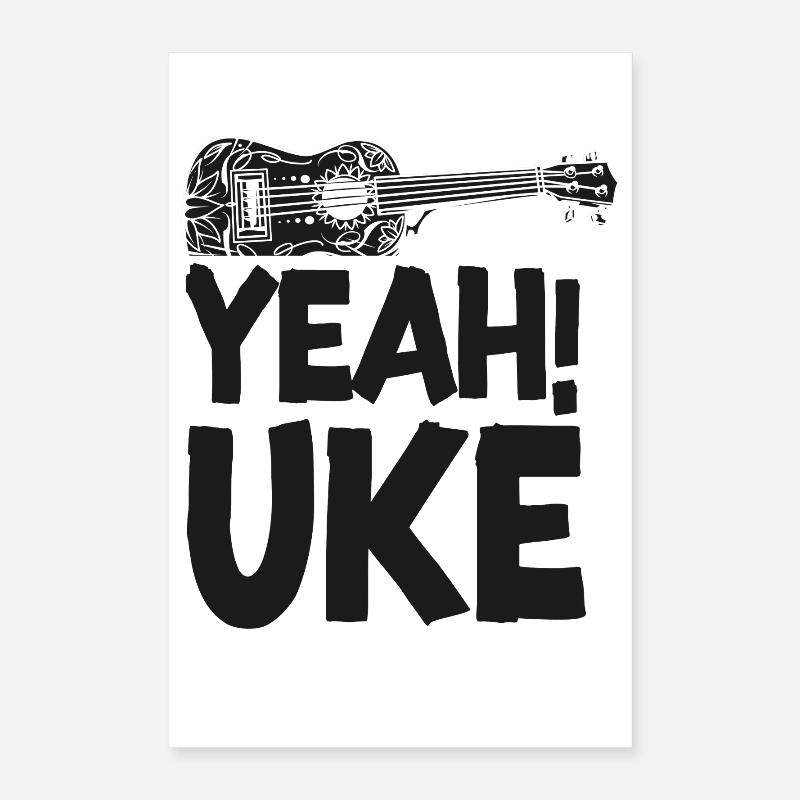 Hawaiian Ukulele Uke Yeah! Uke Poster 40 x 60 cm