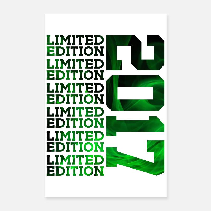 ÉDITION LIMITÉE 2017 9 ANS 9E ANNIVERSAIRE Poster 40 x 60 cm