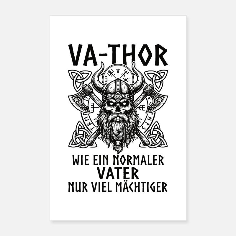 VA-THOR – Comme un père, mais plus puissant Poster 40 x 60 cm