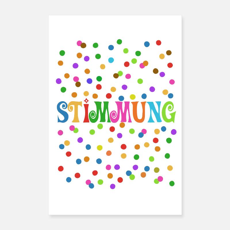 Carnaval - Carnaval - Atmosphère - Confettis Poster 40 x 60 cm