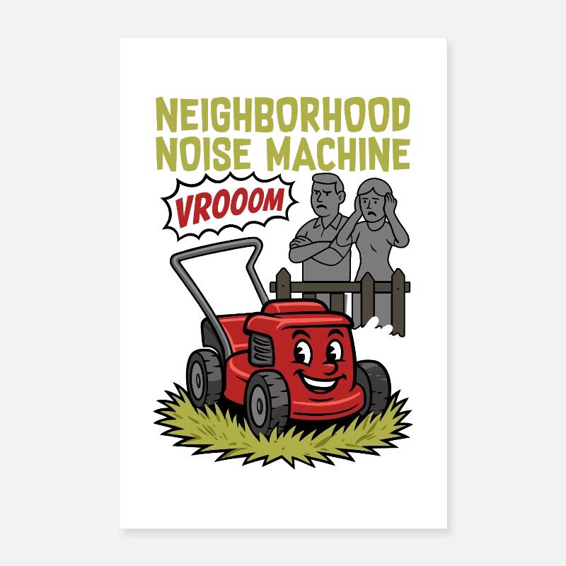 Machine à bruit de quartier Poster 40 x 60 cm