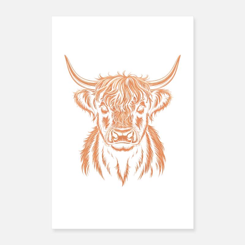 Scottish Highland cattle Poster 16" x 24" (40x60 cm)