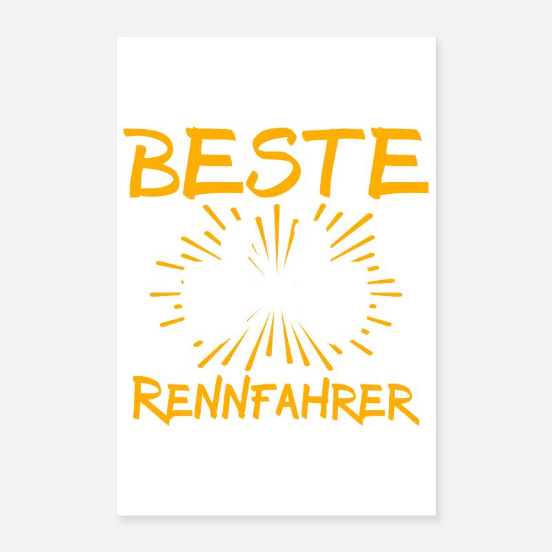 Rennfahrer Geschenkidee Poster 40x60 cm