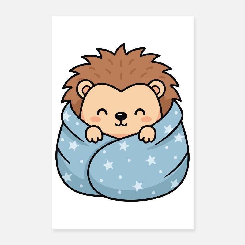 Star-hedgehog cuddle Poster 16" x 24" (40x60 cm)