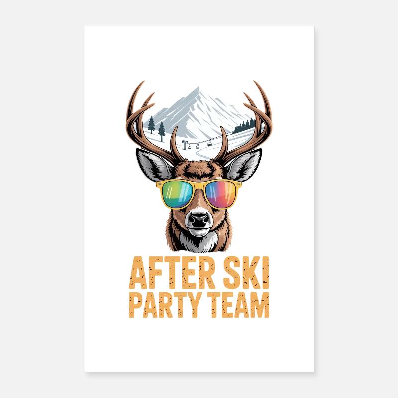 Après Ski After Ski Party Team Poster 40x60 cm