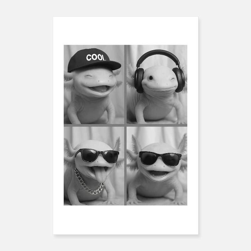 Axolotl Poster 40x60 cm