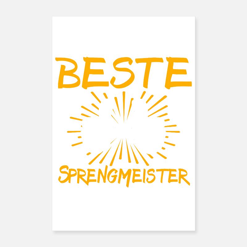 Sprengmeister Geschenkidee Poster 40x60 cm
