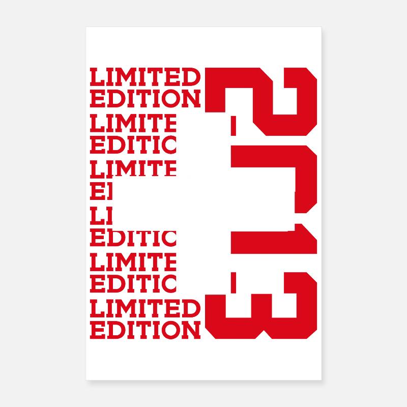 ÉDITION LIMITÉE 2013 SUISSE 13E ANNIVERSAIRE Poster 40 x 60 cm