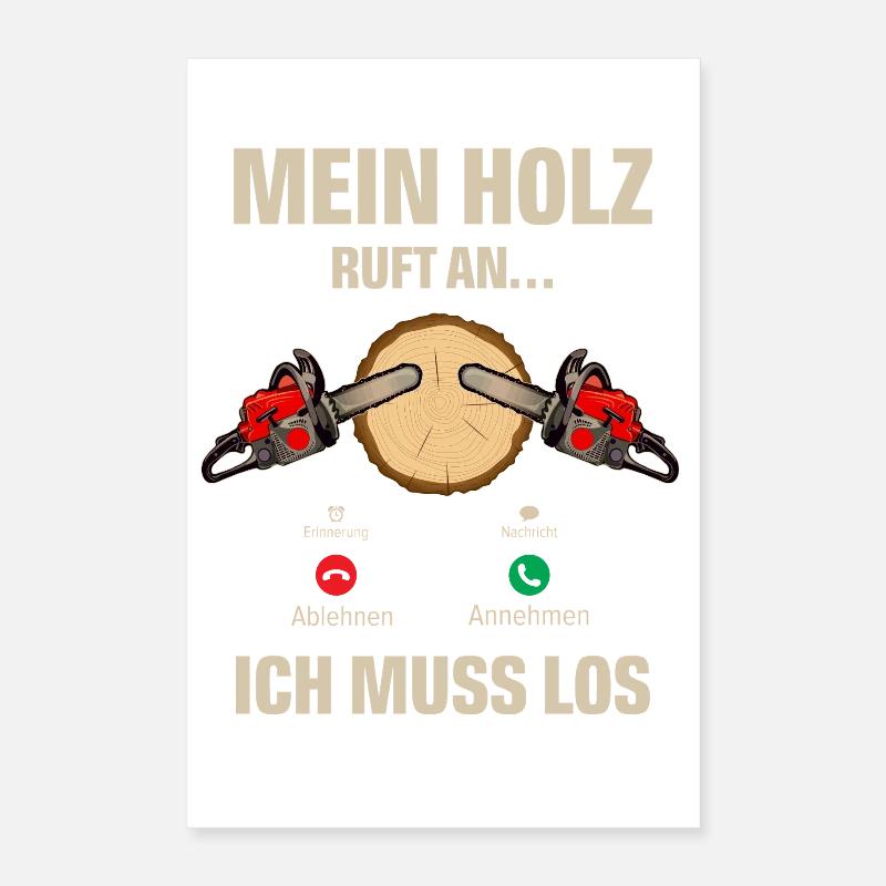 bûcheron Poster 40 x 60 cm