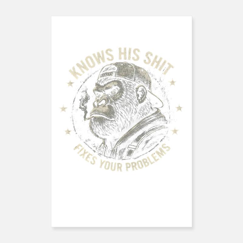 Gorilla Fixer : Attitude de Problem Solvable Poster 40 x 60 cm