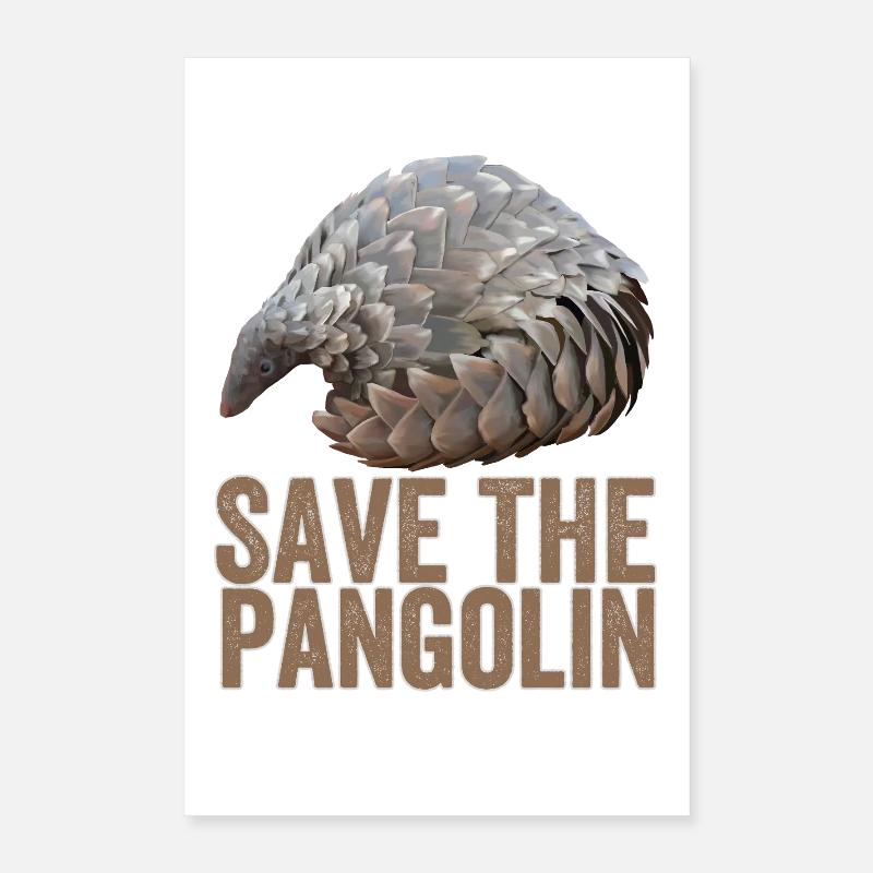 Rettet das Pangolin Poster 40x60 cm