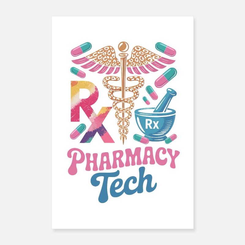 Art de la pharmacie Rx Tech Poster 40 x 60 cm