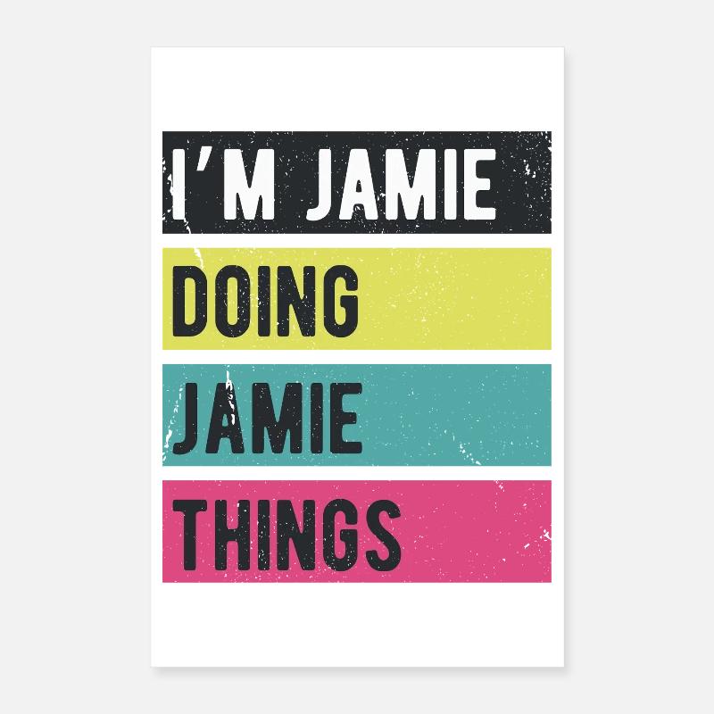 Ich bin Jamie und mache Jamie Things Retro-Farben Poster 40x60 cm