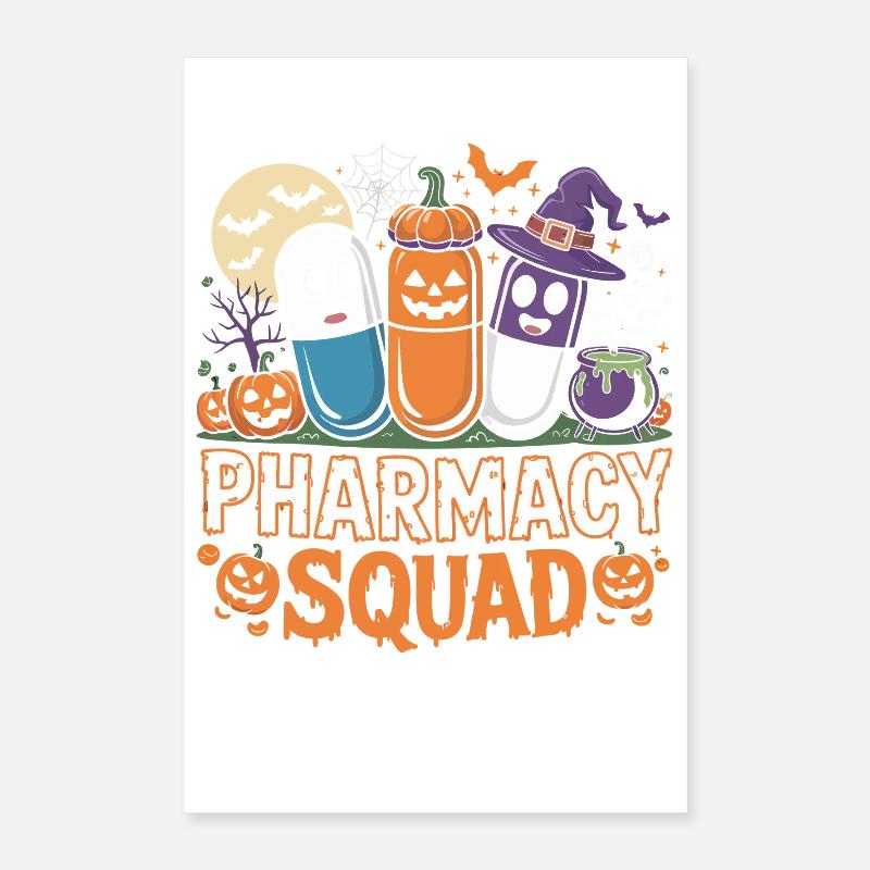 Pharma Squad Halloween Kollektion Poster 40x60 cm