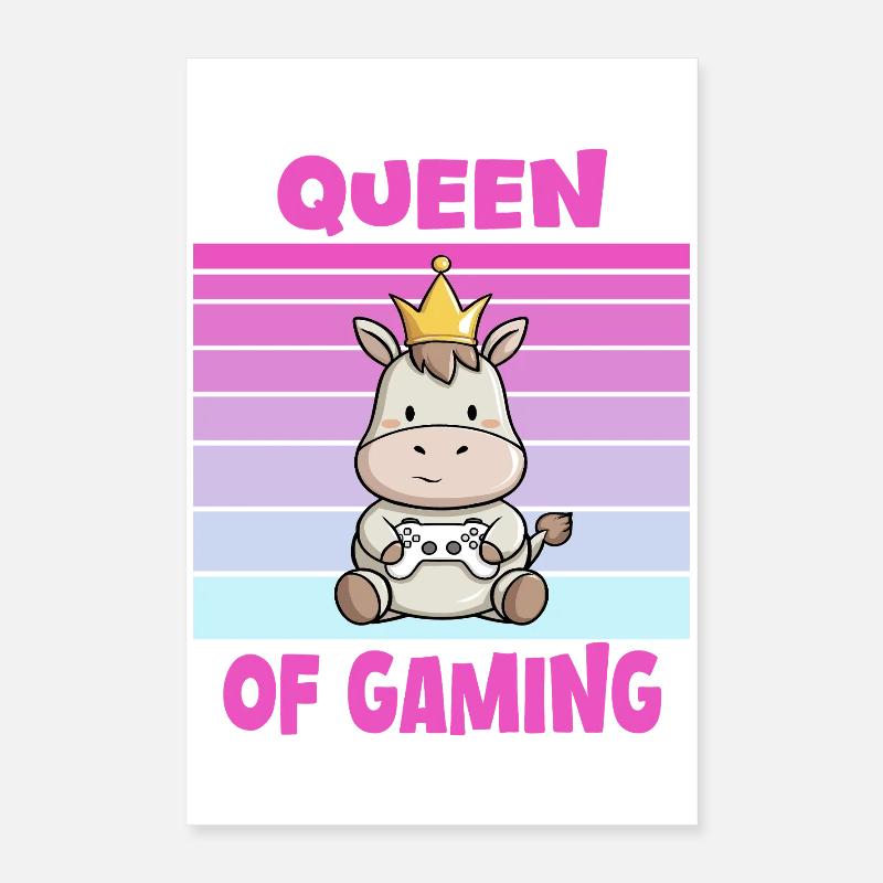 Game Queen Controller Poster 16" x 24" (40x60 cm)