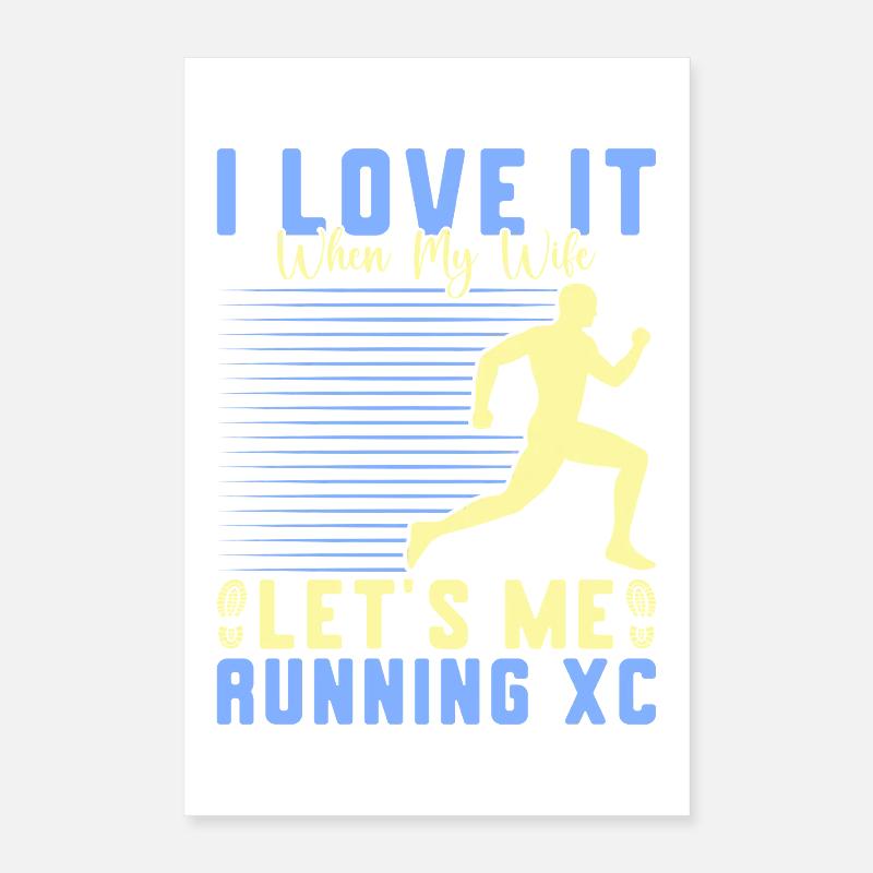 Cadeau de course XC drôle XC Runner Edition Poster 40 x 60 cm