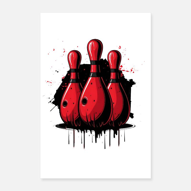 Bowling Pins Poster 40x60 cm