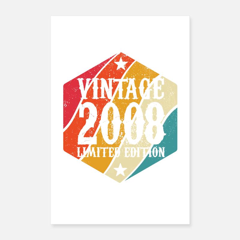 Édition limitée cadeau d’anniversaire 2008 Poster 40 x 60 cm
