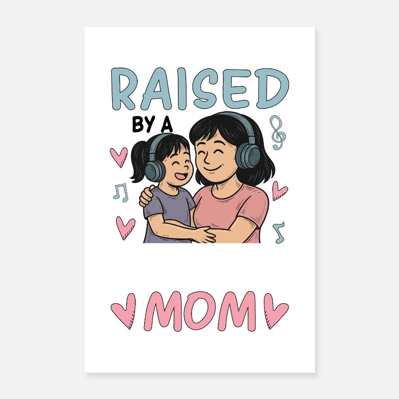 Élevée par une maman K-Pop Poster 40 x 60 cm