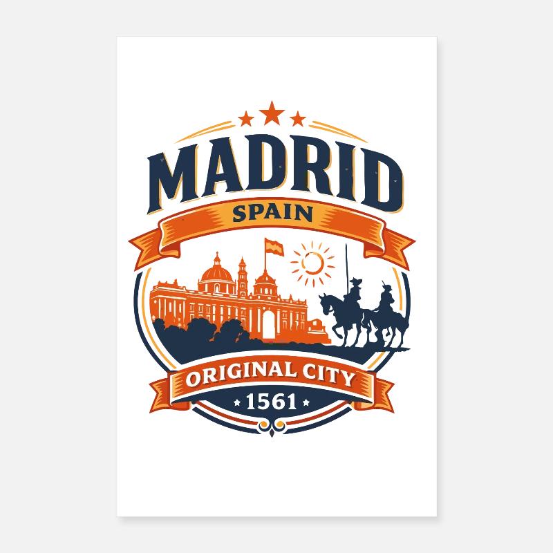 Madrid Ursprüngliche Stadt 1561 Poster 40x60 cm