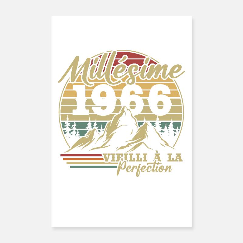 Millésime 1966 Poster 40 x 60 cm