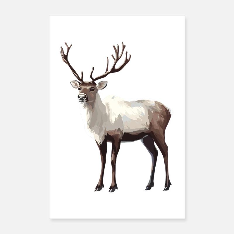 Reindeer Reindeer Poster 16" x 24" (40x60 cm)