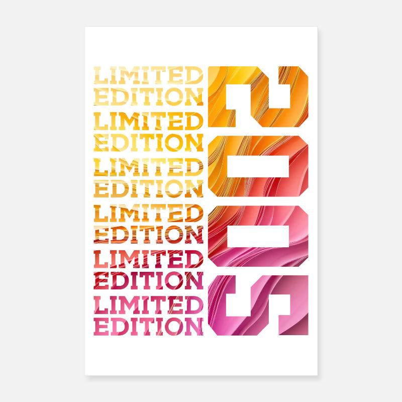ÉDITION LIMITÉE 2005 21 ANS 21E ANNIVERSAIRE Poster 40 x 60 cm