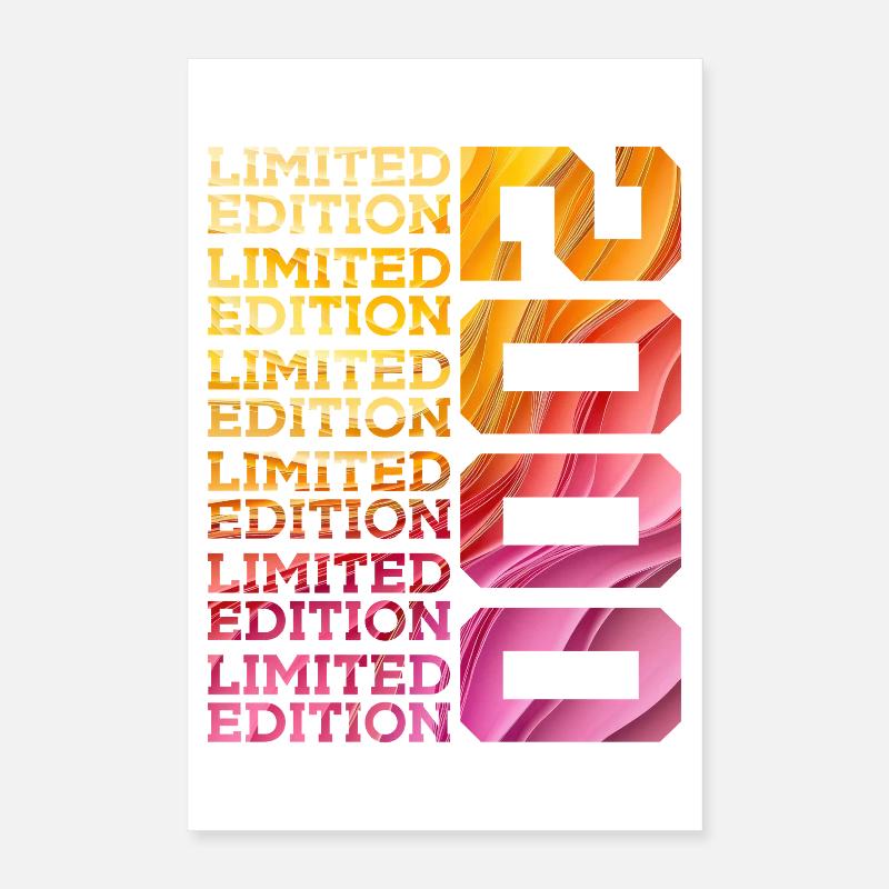 ÉDITION LIMITÉE 2000 26 ANS 26E ANNIVERSAIRE Poster 40 x 60 cm