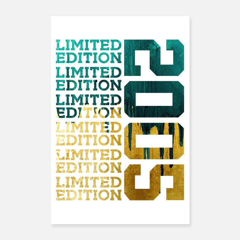 ÉDITION LIMITÉE 2005 21 ANS 21E ANNIVERSAIRE Poster 40 x 60 cm