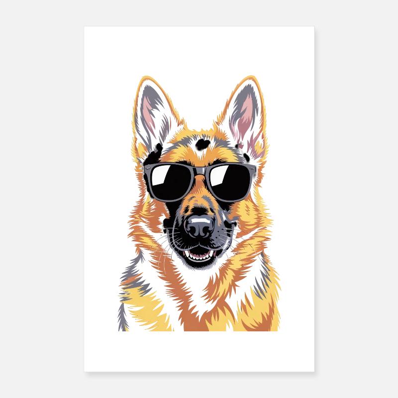 Deutscher Schäferhund Poster 40x60 cm