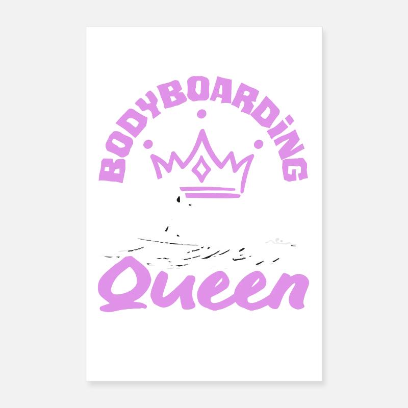 Surfeur Surfeur Bodyboarder Poster 40 x 60 cm