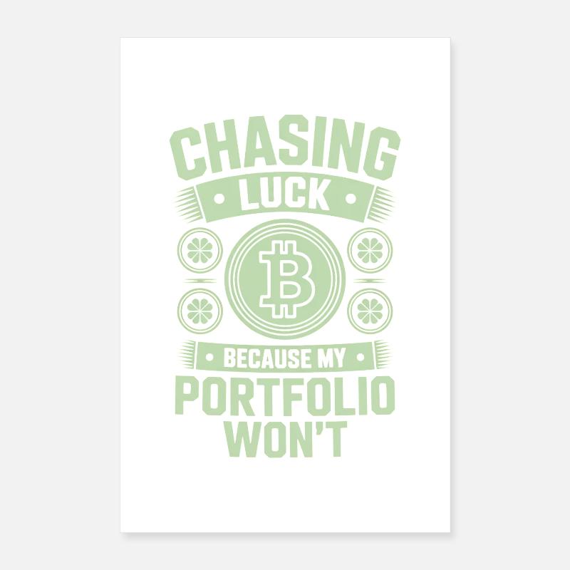 La Saint-Patrick à la poursuite de la chance parce que mon portfolio Poster 40 x 60 cm