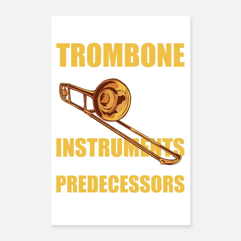 Wind instruments Trombone Trombone player Trombonist Poster 16" x 24" (40x60 cm)