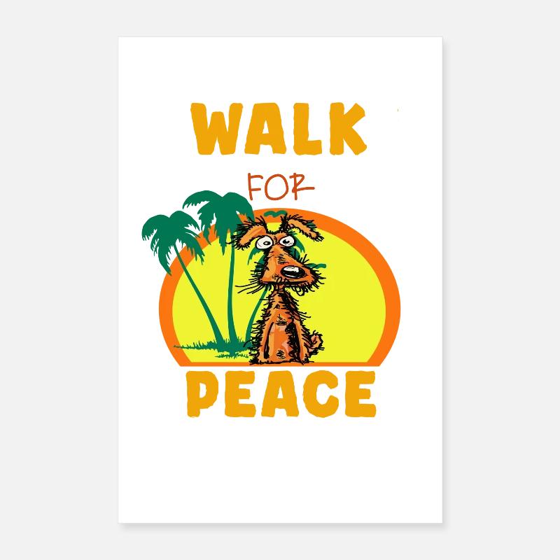 Go for Peace Dog Poster 16" x 24" (40x60 cm)