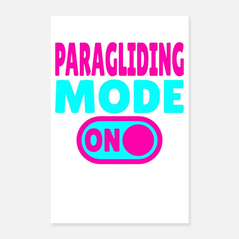 Mode parapente ACTIVÉ – Parapente Liberté Poster 40 x 60 cm