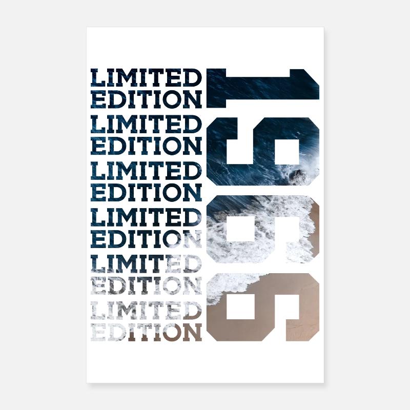 ÉDITION LIMITÉE 1966 60 ANS 60E ANNIVERSAIRE Poster 40 x 60 cm