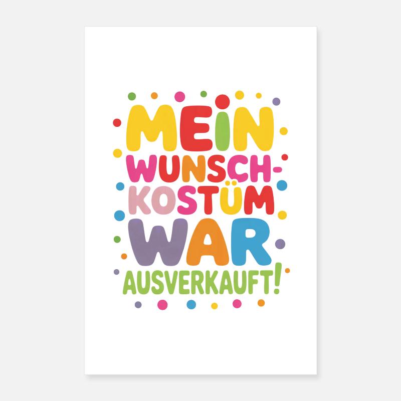 Costume de carnaval Poster 40 x 60 cm