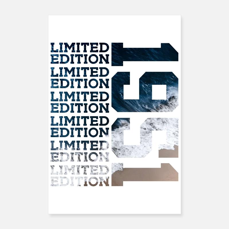 ÉDITION LIMITÉE 1951 75 ANS 75E ANNIVERSAIRE Poster 40 x 60 cm