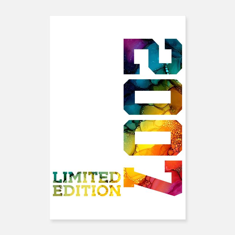 ÉDITION LIMITÉE 2007 19 ANS 19E ANNIVERSAIRE Poster 40 x 60 cm