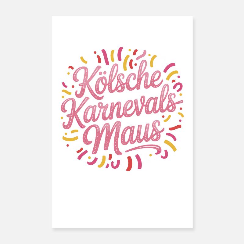 Cologne Carnival Mouse Cologne Carnival Cologne Mouse Poster 16" x 24" (40x60 cm)