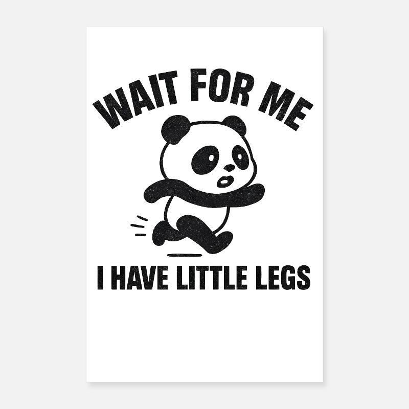 Panda Saying Humor Meme Funny Funny Gift Idea Poster 16" x 24" (40x60 cm)