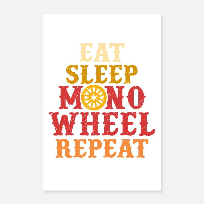 Monowheel Monocyclist Poster 40x60 cm