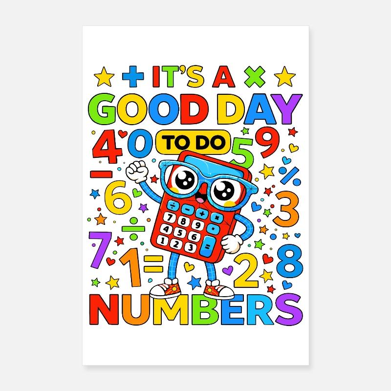 Lebendiger Zahlenrechner Poster 40x60 cm